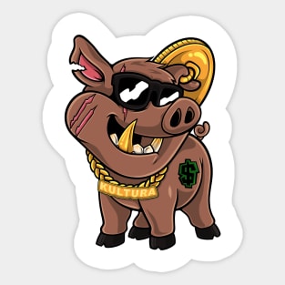 Hoggy Bank Sticker